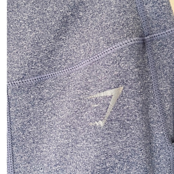 Gymshark Sleek Sculpture 2.0 Mesh Insert Leggings In Blue Steel Gray Siz… - Picture 4 of 14